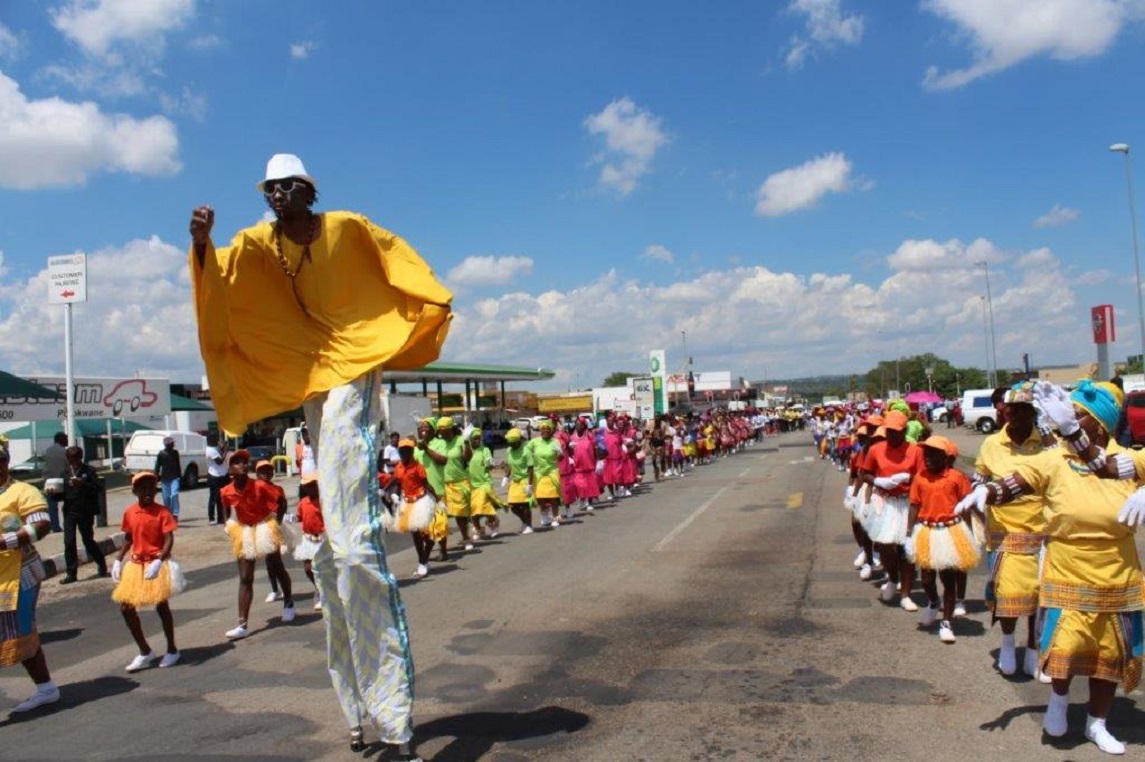 Mapungubwe Street Carnival held from SABC Park to Jack Botes Park to sugnal the beginning of the 2019 Mapungubwe Arts and Cultural Festival